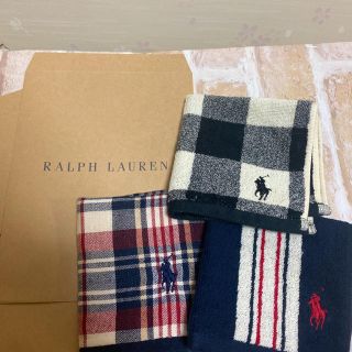 ポロラルフローレン(POLO RALPH LAUREN)のRalph Lauren ラルフローレン ガーゼタオルハンカチ ハンカチ タオル(ハンカチ)