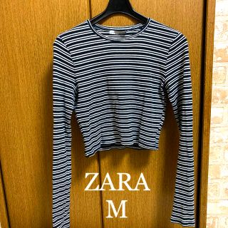 ザラ(ZARA)の[衣類]ZARA◆マルチボーダーリブニットトップス ショート丈(その他)