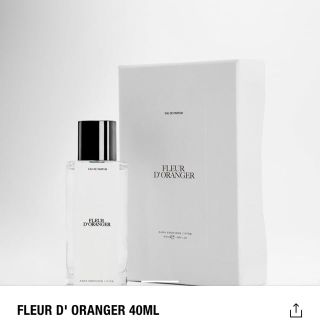 ザラ(ZARA)のZARA 香水　FLEUR D' ORANGER 40ml(香水(女性用))