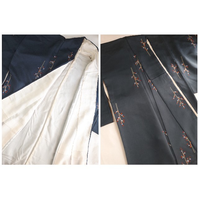 【週末セール】北欧ファブリックのような柄の飛び柄小紋 袷 着物 正絹 レディースの水着/浴衣(着物)の商品写真