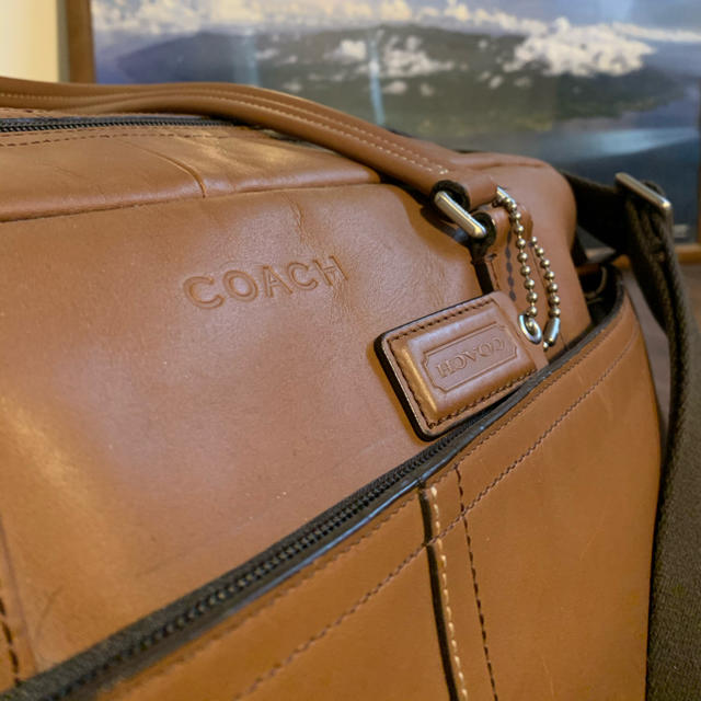 COACH(コーチ)の【値引】COACH コーチ レザー ボストンバッグ メンズのバッグ(ボストンバッグ)の商品写真