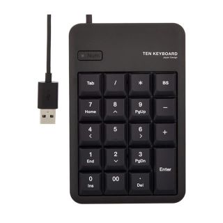 エレコム(ELECOM)のELECOM USBテンキーボード（TK-TCM011BK/RS）(PC周辺機器)