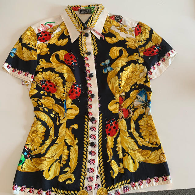 <レア>Gianni Versace シルクシャツ