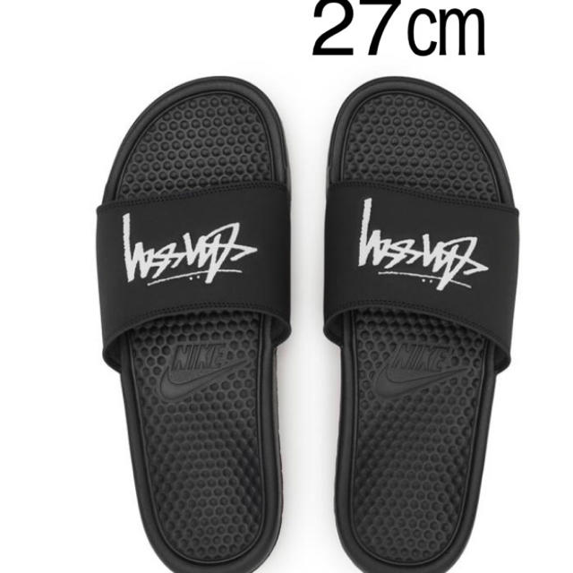 サンダル20SS Stussy x NIKE SLIDE SANDALS Black