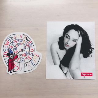 シュプリーム(Supreme)のsupreme ステッカー2枚組(ノベルティグッズ)