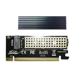 M.2 NVMe SSD(キーM)PCIe x16アダプター(PCパーツ)