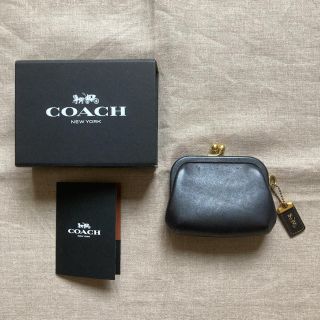 コーチ(COACH)のCOACH がま口財布 黒(財布)