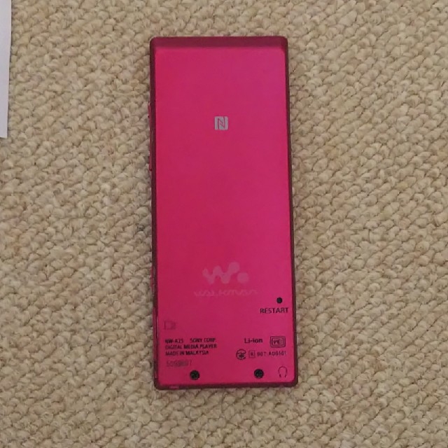 WALKMAN(ウォークマン)のSONY ウォークマン Aシリーズ NW-A25 16GB ボルドーピンク スマホ/家電/カメラのオーディオ機器(ポータブルプレーヤー)の商品写真