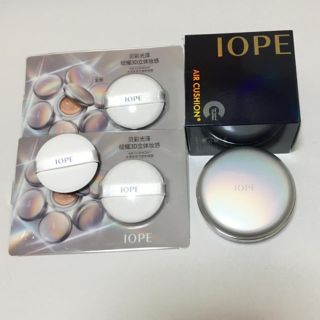 アイオペ(IOPE)のIOPE クッションファンデケースとパフ3個(パフ・スポンジ)