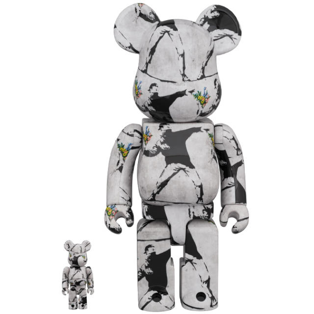 MEDICOM TOY(メディコムトイ)のBE@RBRICK FLOWER BOMBER 100％&400％ バンクシー エンタメ/ホビーのフィギュア(その他)の商品写真