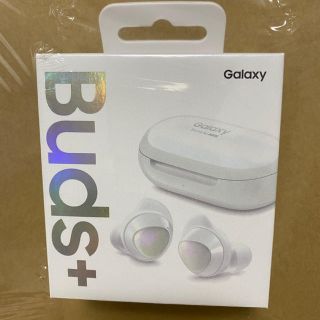 GALAXY buds+　 ギャラクシー　バッズプラス　ホワイト 即日発送可(ヘッドフォン/イヤフォン)