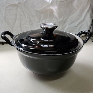 ルクルーゼ(LE CREUSET)のmag様専用☆ル・クルーゼ　２０センチ両手鍋（BLACK）(鍋/フライパン)