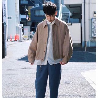 マーカウェア(MARKAWEAR)のMARKAWARE Hemp  Sports Jacket (navy)(ブルゾン)