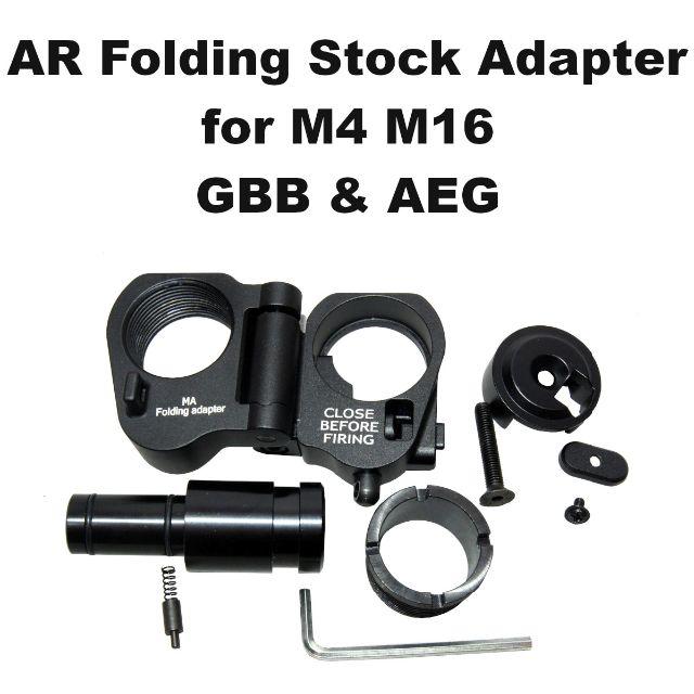 AR フォールディング ストック アダプター for GBB 1289r エンタメ/ホビーのミリタリー(カスタムパーツ)の商品写真