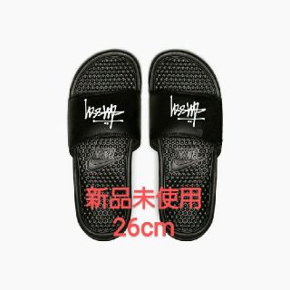 ナイキ(NIKE)の新品未使用26cm NIKE×Stussy コラボサンダル ベナッシ (サンダル)