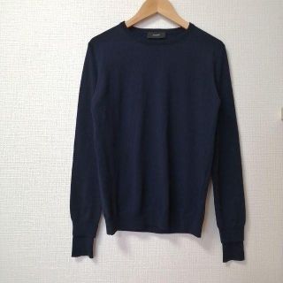 ジョゼフ(JOSEPH)の【美品】JOSEPH　薄手長袖ニット セーター　トップス　ネイビー　M(ニット/セーター)