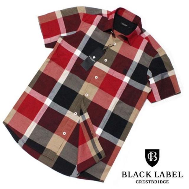 BLACK LABEL CRESTBRIDGE(ブラックレーベルクレストブリッジ)の新品 S ブラックレーベル クレストブリッジ リネン混 チェック シャツ メンズのトップス(シャツ)の商品写真