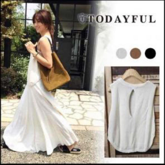 TODAYFUL(トゥデイフル)のtodayful Back Slit Sleeveless Kint  レディースのトップス(ニット/セーター)の商品写真