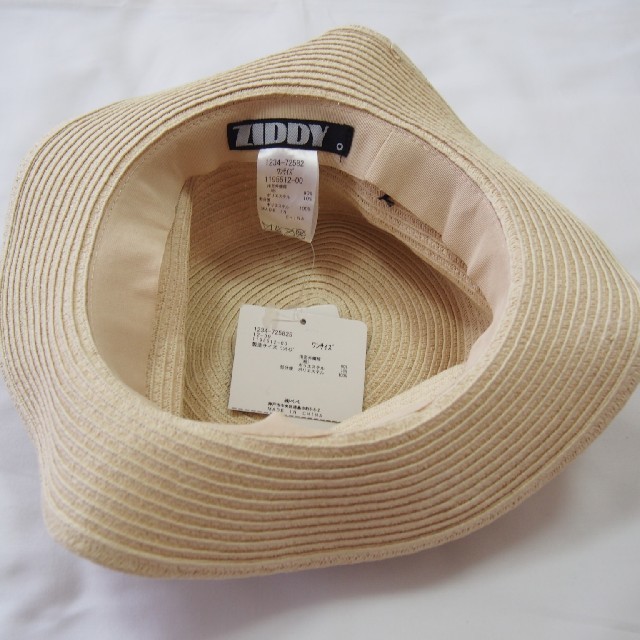 ZIDDY(ジディー)の新品 ZIDDY 麦わら帽子 レディースの帽子(麦わら帽子/ストローハット)の商品写真