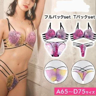 新品EFありグラデーションレースブラジャーショーツセット(ブラ&ショーツセット)