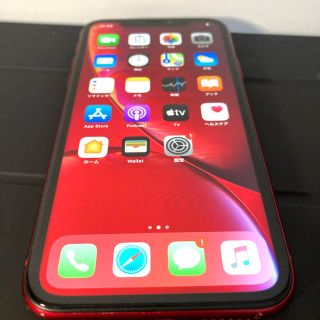 アイフォーン(iPhone)のiPhoneXR 64GB product RED 本体 SIMロック解除(スマートフォン本体)