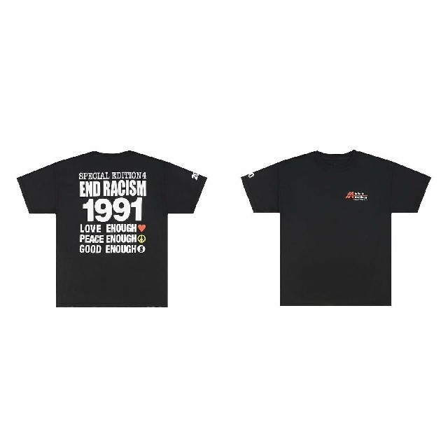 GOODENOUGH(グッドイナフ)のXLサイズ infinitearchives END RACISM Tee メンズのトップス(Tシャツ/カットソー(半袖/袖なし))の商品写真