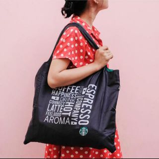スターバックスコーヒー(Starbucks Coffee)の海外限定スタバ　ローキーコラボエコバッグ(エコバッグ)