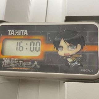 タニタ(TANITA)の箱付き！動作確認済み！タニタ　進撃の巨人　歩数計　万歩計　エレン　ローソン限定(ウォーキング)