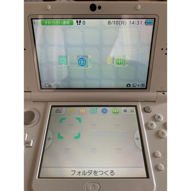 ニンテンドー3DS(ニンテンドー3DS)のNintendo 3DS NEW ニンテンドー 本体 LL パールホワイト エンタメ/ホビーのゲームソフト/ゲーム機本体(携帯用ゲーム機本体)の商品写真