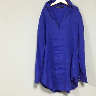 ザラ(ZARA)のZARA blue shirt(Tシャツ(長袖/七分))