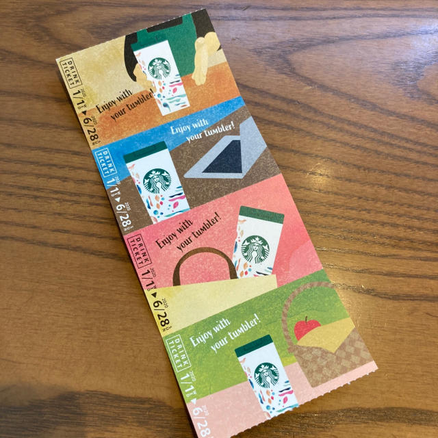 Starbucks Coffee(スターバックスコーヒー)のスターバックス　ドリンクチケット　福袋 チケットの優待券/割引券(フード/ドリンク券)の商品写真