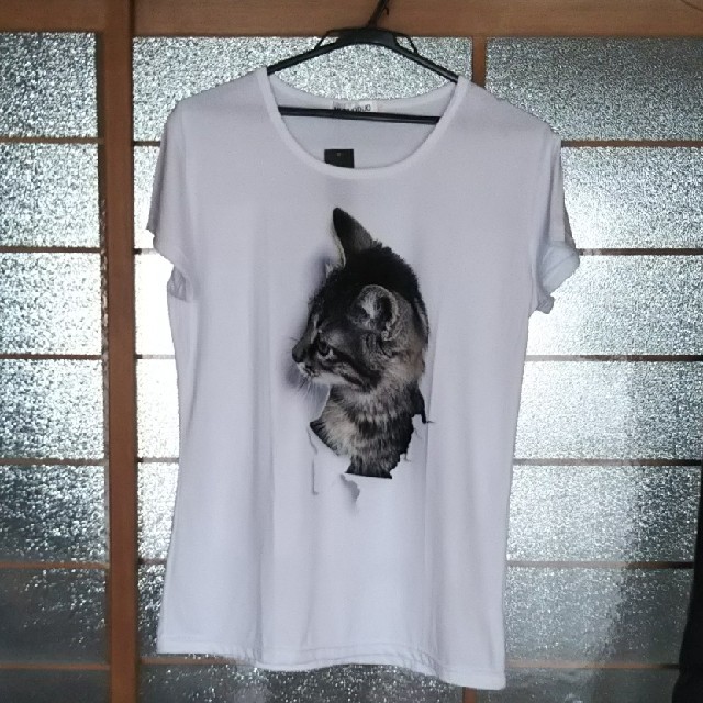 ☆☆☆3Dプリント猫Tシャツ☆☆☆ レディースのトップス(Tシャツ(半袖/袖なし))の商品写真
