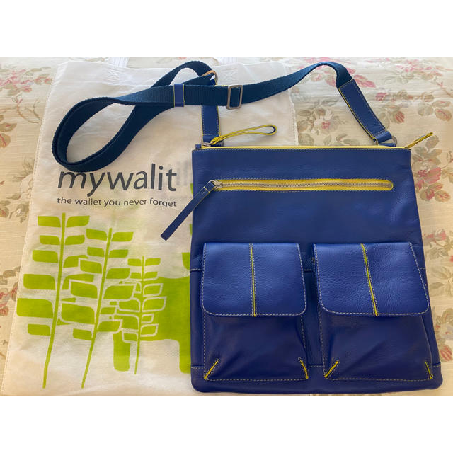 ショルダーバッグmy walit レザーショルダーバッグ