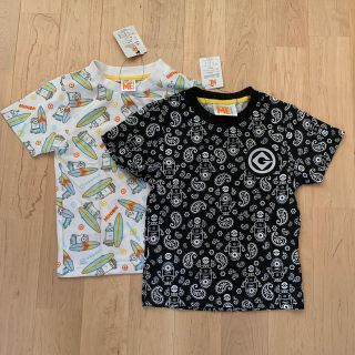 ミニオン(ミニオン)のミニオン　Tシャツ　総柄　ペイズリー　サーフィン　110 2枚セット(Tシャツ/カットソー)