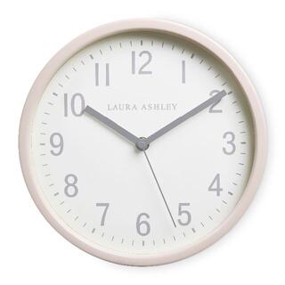 ローラアシュレイ(LAURA ASHLEY)のローラアシュレイ 壁掛け時計 ブラッシュ ピンク 25cm(掛時計/柱時計)