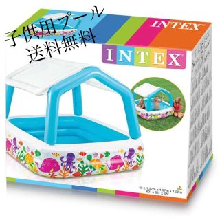 新品INTEXプール　日焼け用屋付き　送料込み(その他)