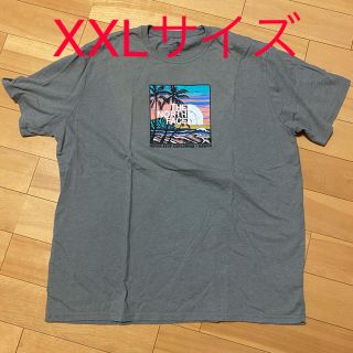 ザノースフェイス(THE NORTH FACE)のノースフェイスXXL日本未発売ハワイ限定プリントTシャツグレー美品レア完売(Tシャツ/カットソー(半袖/袖なし))