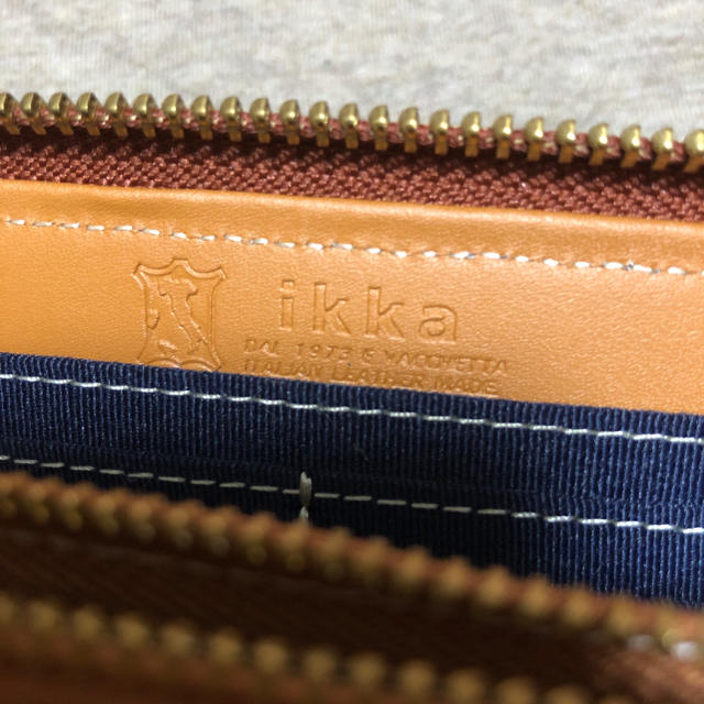ikka(イッカ)の【値下げ】ikkaイタリアンレザー長財布 レディースのファッション小物(財布)の商品写真