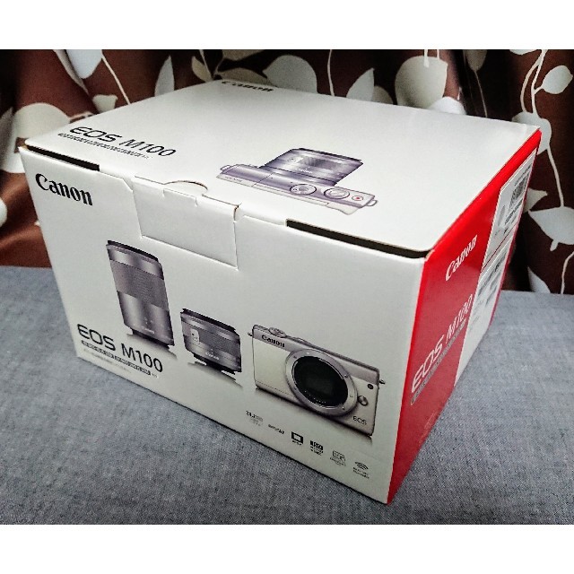 Canon有効画素数★新品・送料込★Canon EOS M100 ダブルズームキット