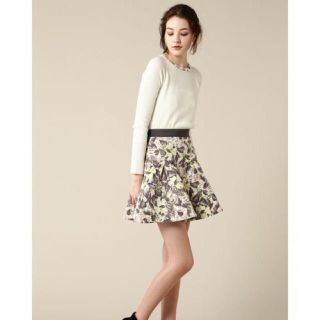 ジルスチュアート(JILLSTUART)の美品♡ジル♡アーティフラワースカート(ミニスカート)