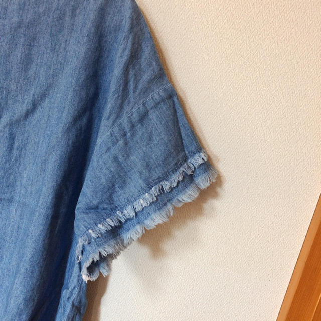 ikka(イッカ)のデニム風　半袖トップス レディースのトップス(カットソー(半袖/袖なし))の商品写真