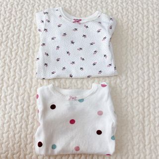 エイチアンドエム(H&M)の長袖ロンパース60cm★H&M 2枚組(ロンパース)