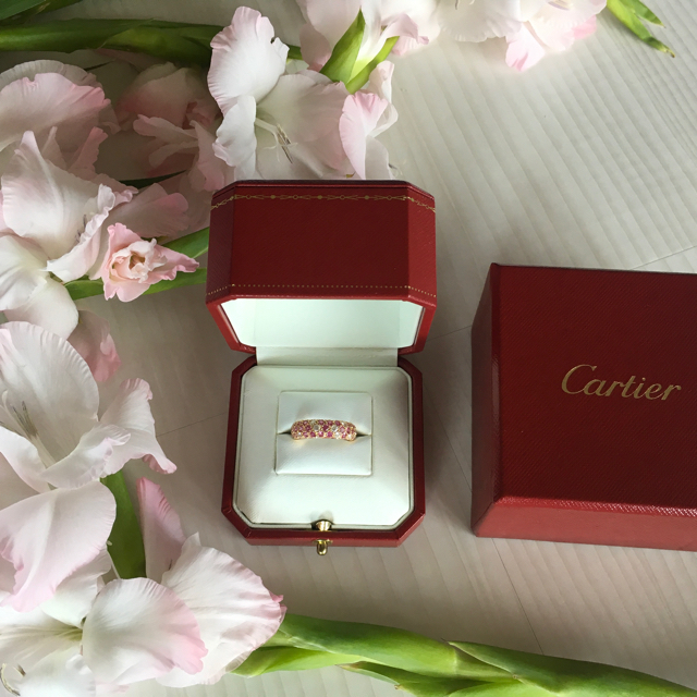 ンクのお Cartier - ★正規品★カルティエ★ミミスターリング★750PGの通販 by 花の妖精0125's shop｜カルティエなら