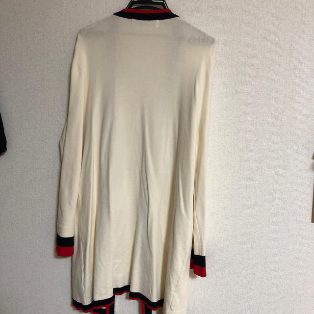 ZARA(ザラ)のZARA 配色　ロングダブルボタン カーディガン  レディースのトップス(カーディガン)の商品写真