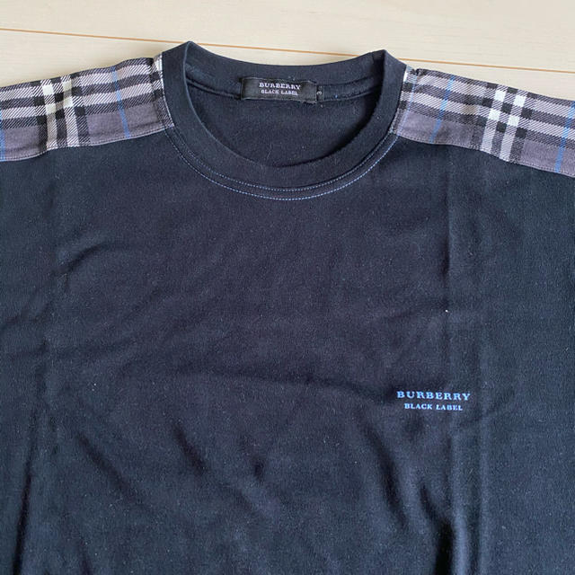 BURBERRY BLACK LABEL(バーバリーブラックレーベル)のバーバリーブラックレーベル　Tシャツ　半袖　黒 メンズのトップス(Tシャツ/カットソー(半袖/袖なし))の商品写真
