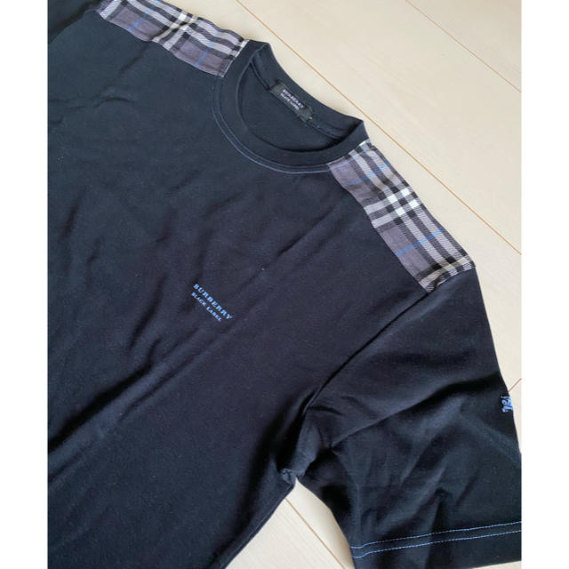 BURBERRY BLACK LABEL(バーバリーブラックレーベル)のバーバリーブラックレーベル　Tシャツ　半袖　黒 メンズのトップス(Tシャツ/カットソー(半袖/袖なし))の商品写真