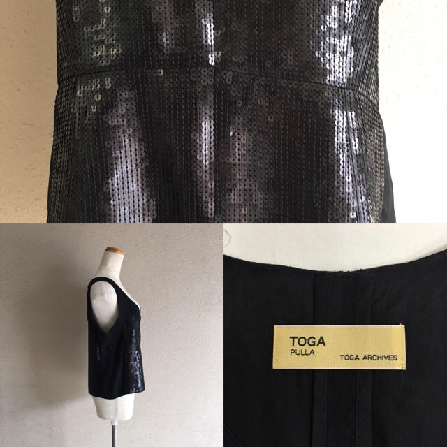 TOGA(トーガ)のTOGA スパンコールノースリーブシャツ レディースのトップス(シャツ/ブラウス(半袖/袖なし))の商品写真