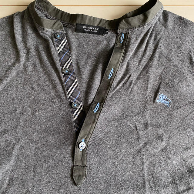 BURBERRY BLACK LABEL(バーバリーブラックレーベル)のバーバリーブラックレーベル　Tシャツ　半袖　グレー メンズのトップス(Tシャツ/カットソー(半袖/袖なし))の商品写真