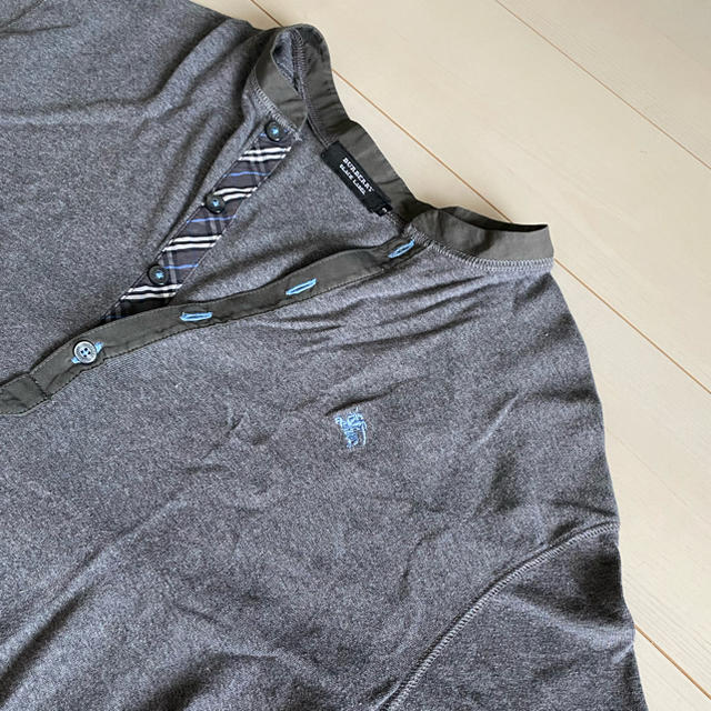 BURBERRY BLACK LABEL(バーバリーブラックレーベル)のバーバリーブラックレーベル　Tシャツ　半袖　グレー メンズのトップス(Tシャツ/カットソー(半袖/袖なし))の商品写真