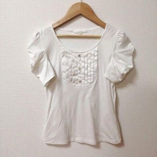 アナイ(ANAYI)の【状態良好】ANAYI　アナイ　バルーン袖トップス　カットソー　ホワイト　M(Tシャツ(半袖/袖なし))